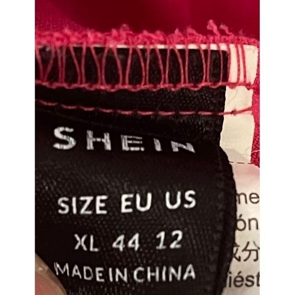 Shein‎ Pink Sleeveless Tank Top Crochet Trim V-Neck Women's Size XL - Picture 3 of 4